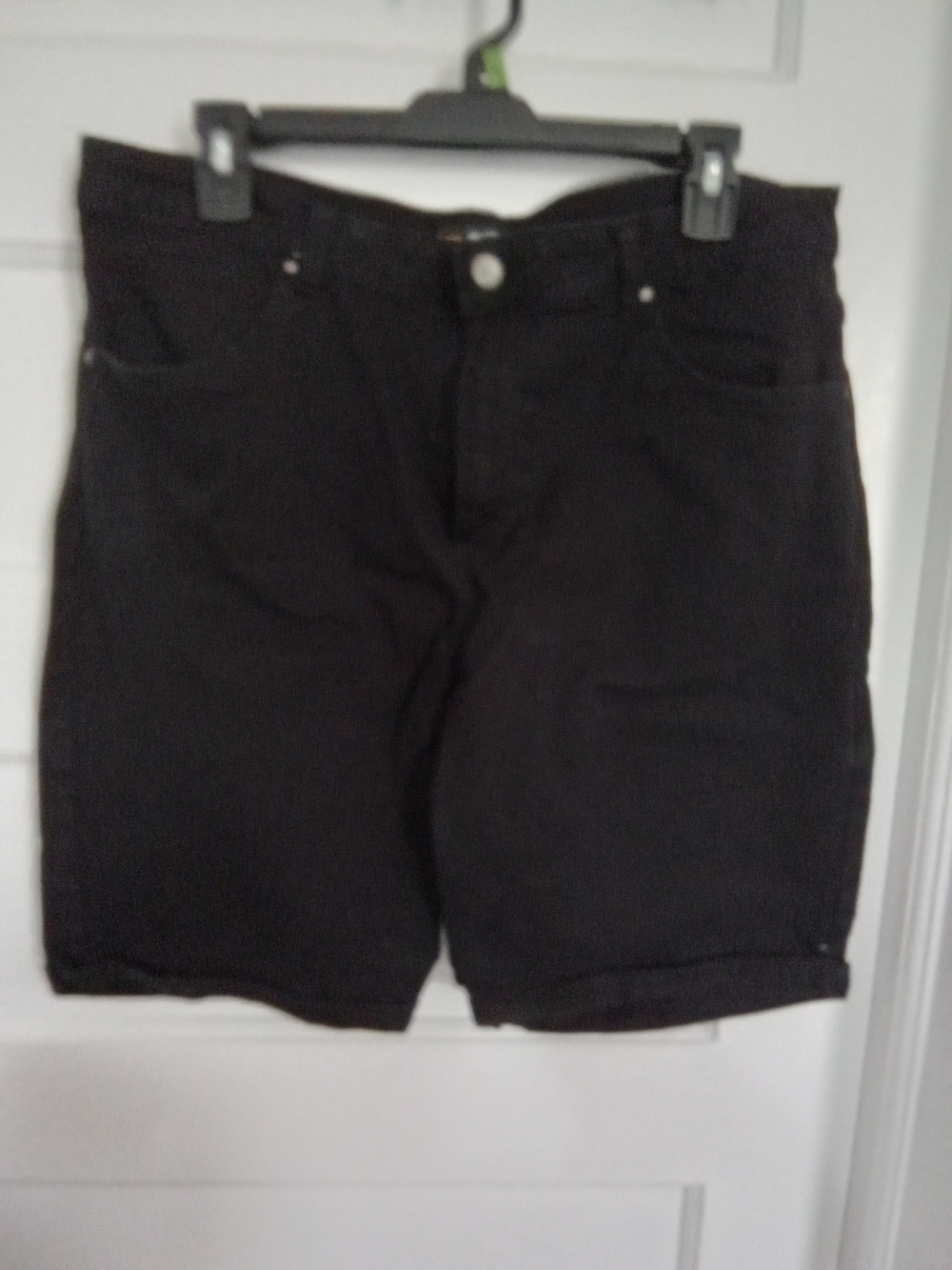 Lee Black Denim Jean Shorts